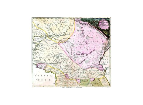 «Положение мест между Черным и Каспийским морями, представляющее Кубань, Грузинскую землю и остальную часть реки Волги с ее устьем»