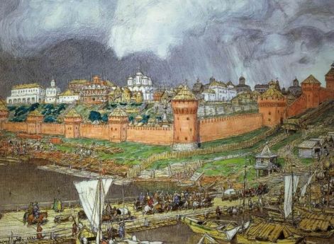 А.М.Васнецов. "Московский Кремль при Иване III". 1921.