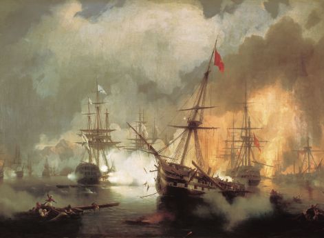 И.К. Айвазовский. 1846 год. Морское сражение при Наварине