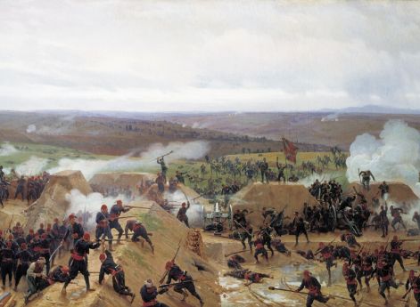 Захват Гривицкого редута под Плевной. Н. Дмитриев-Оренбургский. 1885 год