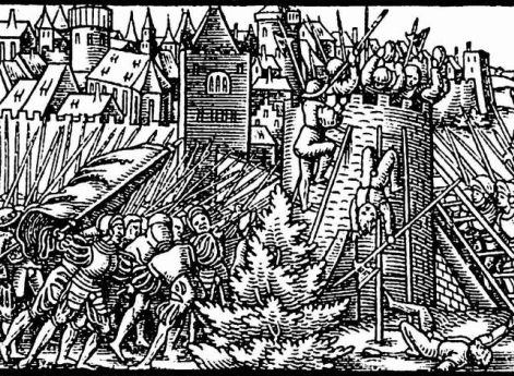 Гравюра на титульном листе информационной листовки г. Аугсбурга "Правдивые и ужасные известия о жестоком враге московите", 1563 год