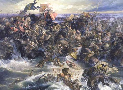 Ледовое побоище. В.М. Назарук. 1982. Исторический музей, Москва