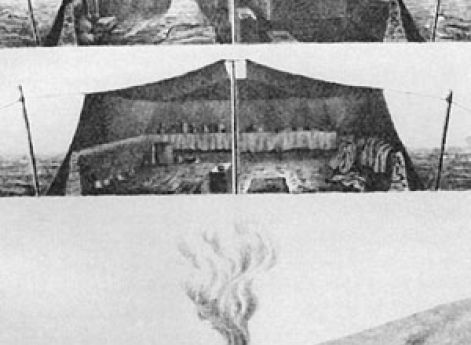 Палатка тибетских кочевников. Н.М. Пржевальский. 1883 год