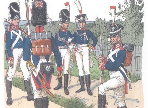 Гессен-Кассель. Пешая гвардия (1813-21)