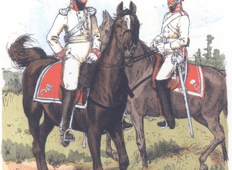 Баден. Ротмистр и рядовой Гард-дю-Кор (1813)