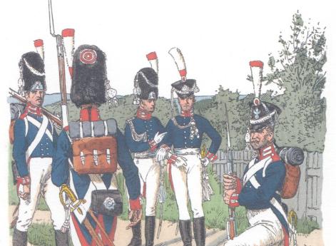 Гессен-Кассель. Пешая гвардия (1813-21)