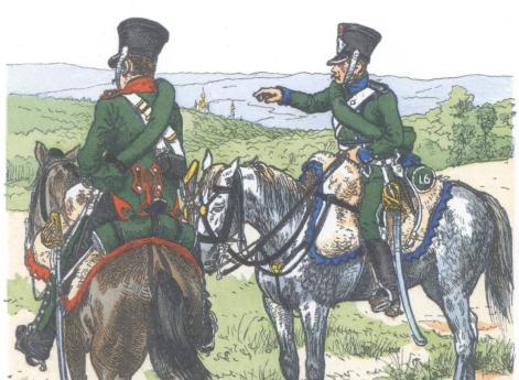 Франция. 1-й и 16-й конноегерские полки (1812)