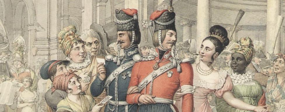 Русские  казаки в Париже