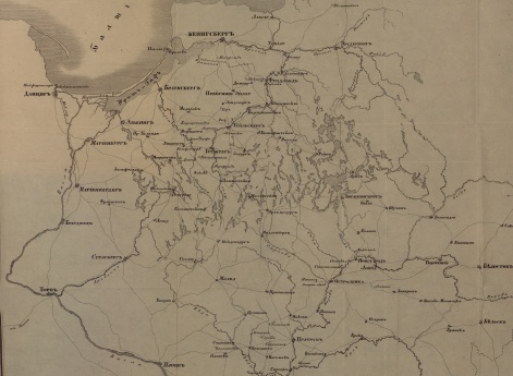 Карта к описанию второй войны Императора Александра с Наполеоном в 1806 и 1807 годах