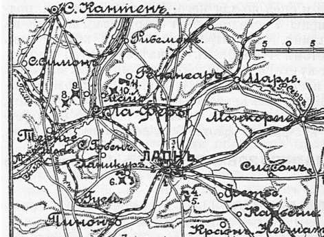 Современные укрепления крепости Лаон