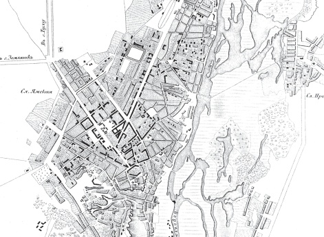 План города Воронежа 1876 года