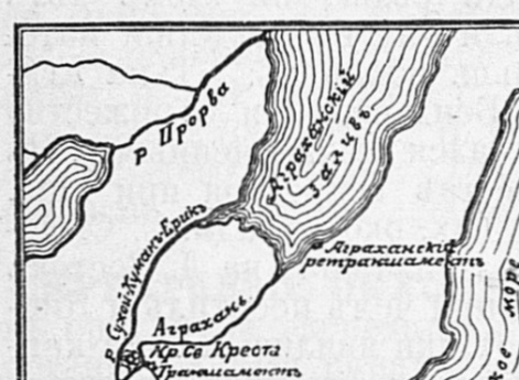 Район расположения крепости св.Креста.