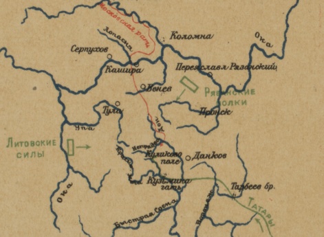 Пути русских и татар на Куликово поле