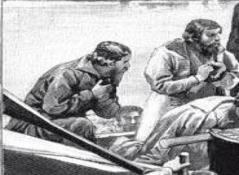 Кончина Патриарха Никона на реке Которосли в гор. Ярославле.