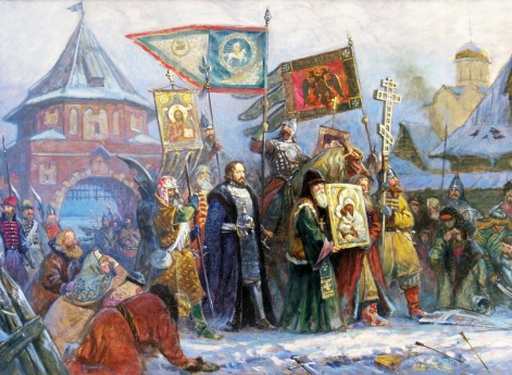 Великий вход царя Иоанна Грозного в освобождённый Полоцк в 1563г.