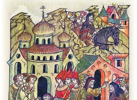 Митрополит Киевский и всея Руси Константин ставит епископом в Новгород Аркадия.