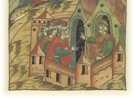 Князь Владимир Всеволодович приходит в Москву и затворяется в ней.