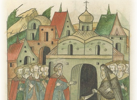 Кончина князя Михаила Верейского и его похороны в Пафнутьевском монастыре.