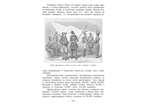 Формы французских войск.