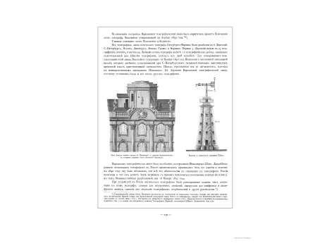 Часть фасада зимнего дворца в Петербурге со стороны Адмиралтейства на котором установлен был оптический телеграф.