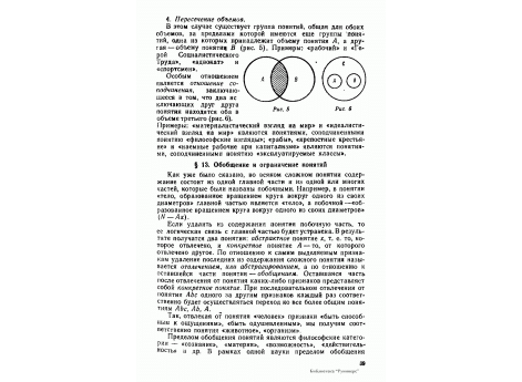 Рис.6.  Соподчинение объемов понятий формальной логики.