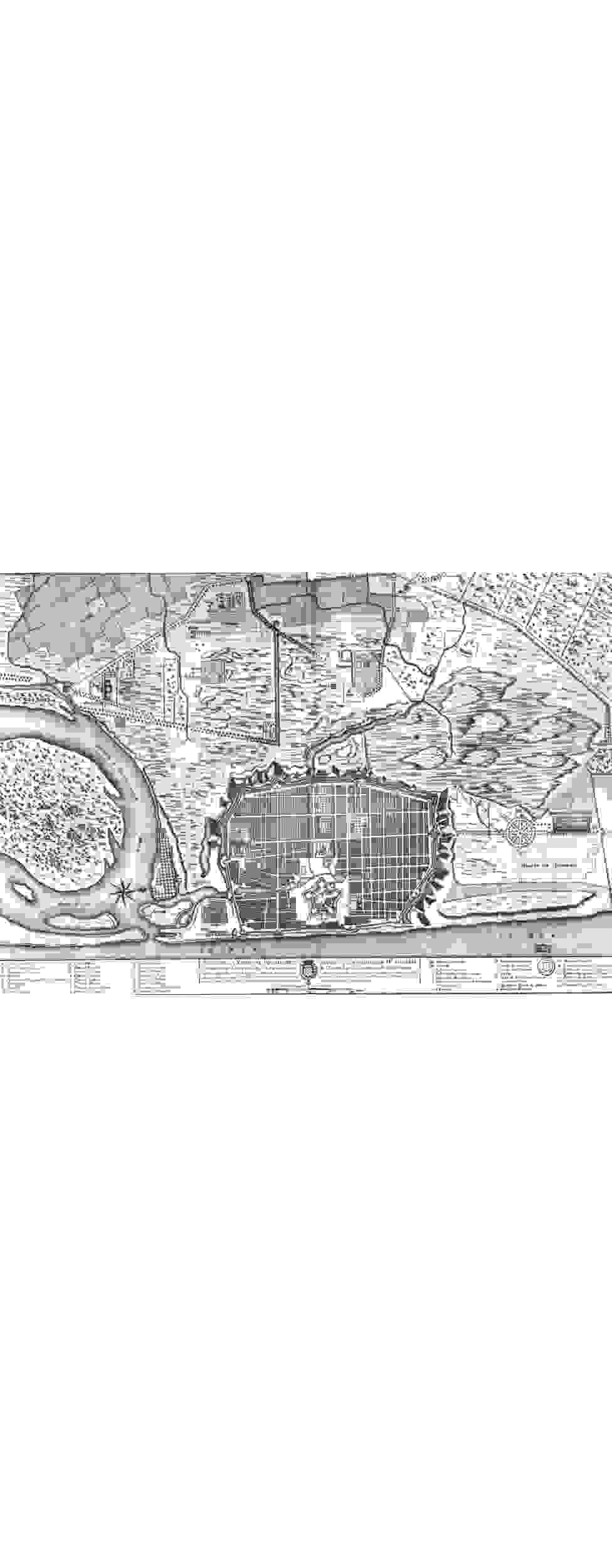 План Пондишерри и окрестностей