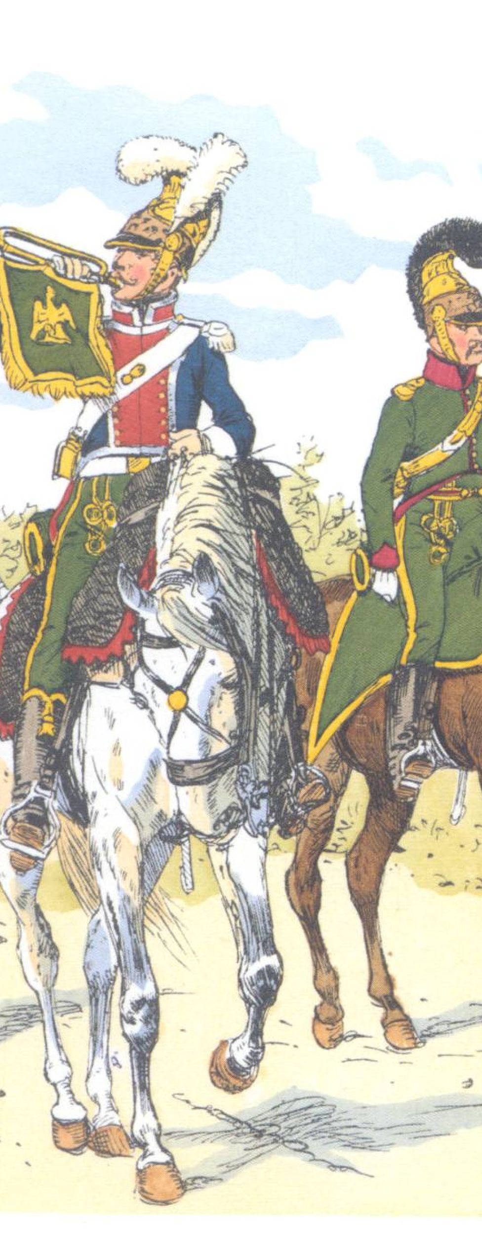 Франция. 1-й и 4-й шеволежерские полки (1812)