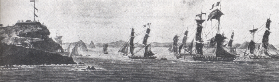 Робер Сюркуф с призами возвращается в Порт-Луи