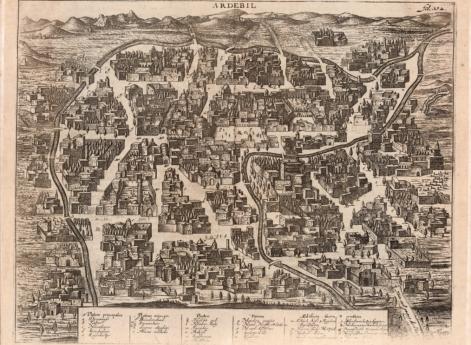 Город Ардебиль в Персии