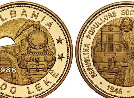 Албанская золотая монета
