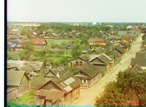 Полоцк. Общий вид сев.-зап. части. Вдали Спасо-Евфросиньевский монастырь.