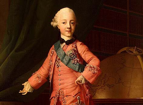 Портрет великого князя Павла Петровича в учебной комнате.