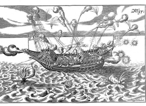 Боевой корабль начала XVII века