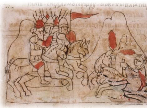 Осмотр младенца-урода, выловленного сетями рыбаков в водах реки Сетомли под Киевом.