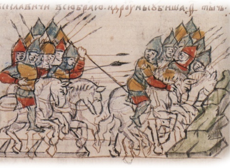 Победа зимегольских племен над полоцкими Всеславичами и их дружинами.