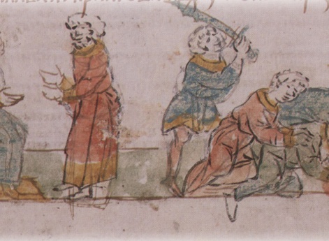 Изгнание Ярослава Святославича Черниговского племянником Всеволодом Ольговичем Тмутараканским (?) из Чернигова; избиение дружины князя Ярослава.