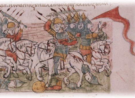 Сражение полков Юрия Владимировича Долгорукого(Ростовского) и Изяслава Мстиславича Киевского и бегство киевских воинов.