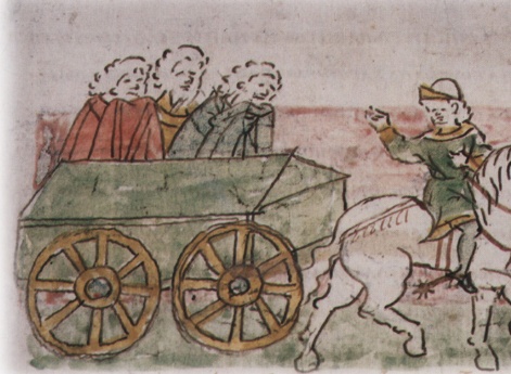 Перевоз тела Андрея Юрьевича из Боголюбова во Владимир духовенством и другими жителями города