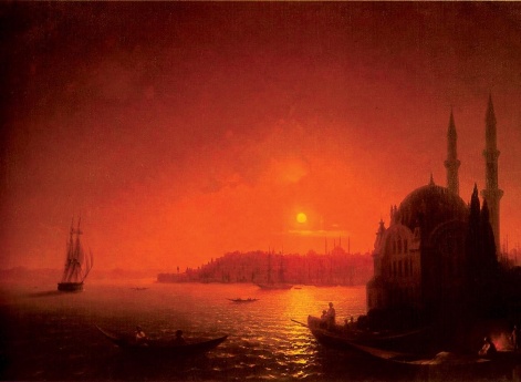 Вид Константинополя при лунном освещении