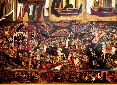 Куликовская битва (Фрагмент иконы Сергия Радонежского)