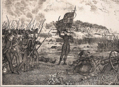 Эпизод сражения во время Польского восстания 1830 - 1831 гг.