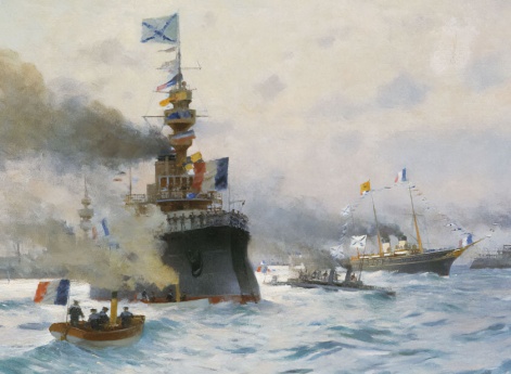 Прибытие французской эскадры в Кронштадт в 1891 году