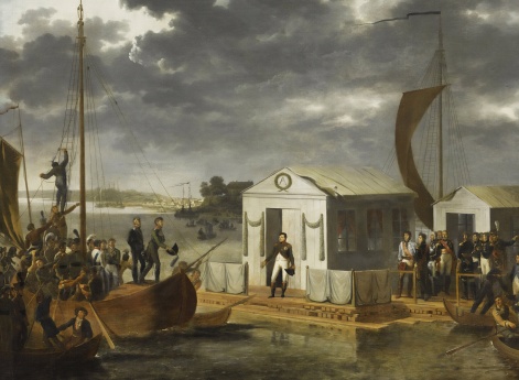 Встреча Наполеона I и Александра I на Немане. 25 июня 1807 г.
