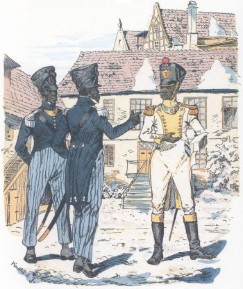 Неаполь. Офицеры-негры 7-го линейного полка (1812)
