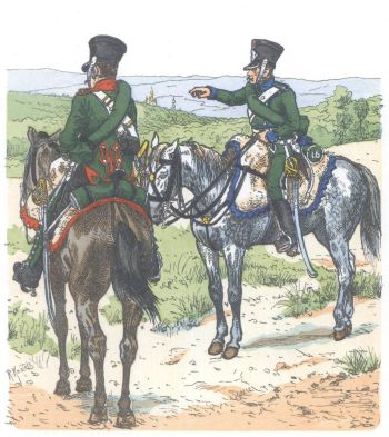 Франция. 1-й и 16-й конноегерские полки (1812)