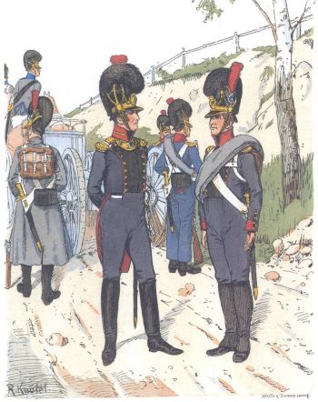 Королевская баварская артиллерия, пешая батарея (1812)